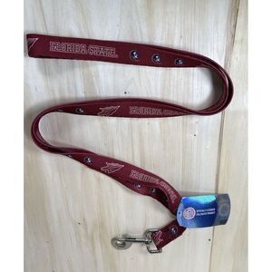Florida State Seminoles FSU NCAA Dog Leash Size‎ Large 1" wide 6 foot lead NWT